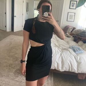 SHEIN Black Cutout Dress